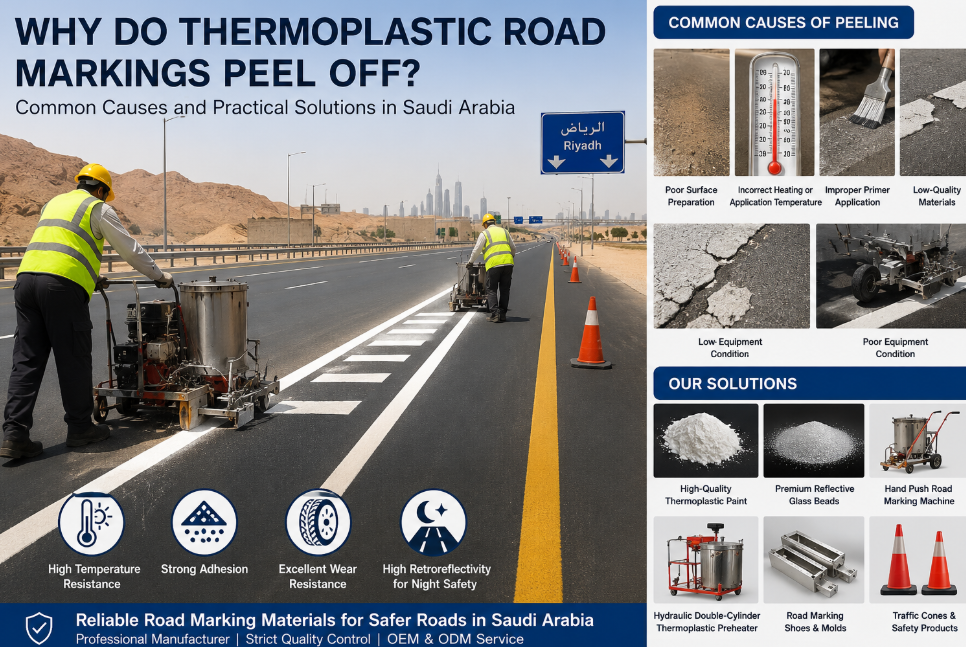 最新の企業ブログについて サウジアラビアで熱可塑性の道路標識が剥がれるのはなぜですか?一般的な原因と実際的な解決策
