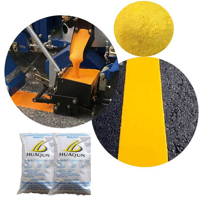 購入 ホットメルト 熱プラスチック道路マーク 塗料 黄色 色 滑らかで流れる オンライン製造