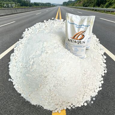 買う 高速道路プロジェクトのための耐久性のある黄と白の熱で適用された道路標識材料 オンライン製造