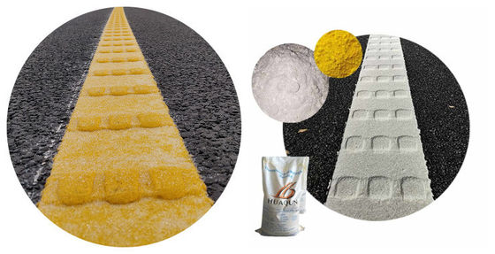 速乾性、耐摩耗性、強力な接着力 高品質、カスタマイズ可能な白黄凸型熱可塑性道路標示塗料メーカー