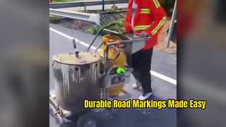 道路の矢印や記号がどのように作られるのか考えたことはありますか?