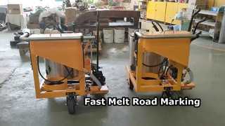 手動で押す道路標識機